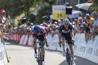 Oscar Onley a battu Joao Almeida dans les Grisons KEYSTONE/GIAN EHRENZELLER